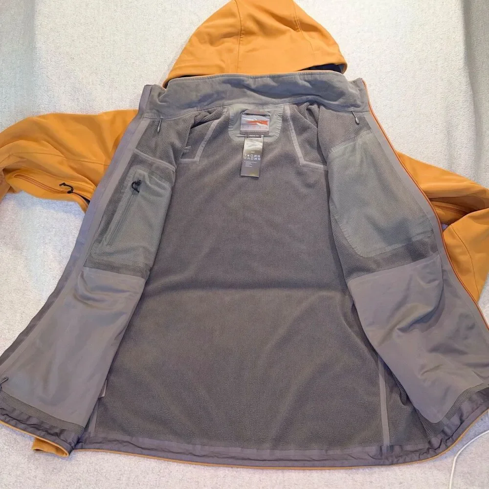 Sitka Jetstream Ochre Hunting Jacket XL Gortex Windstopper GORPcore Free Ship